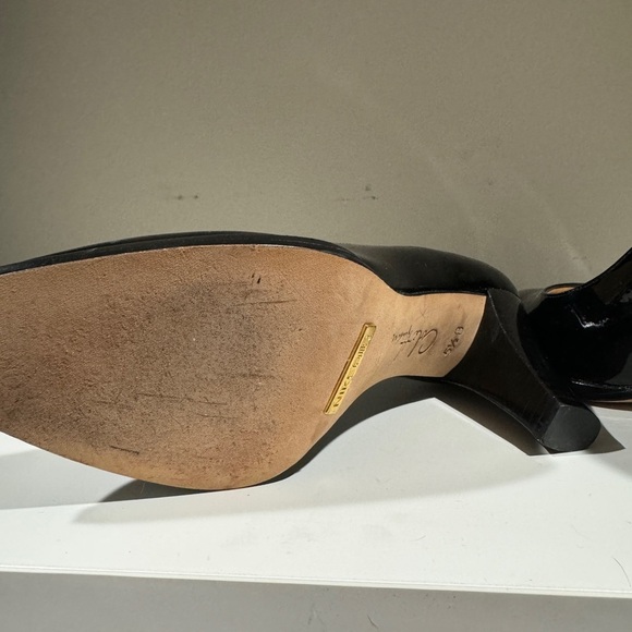 Class!  Cole Haan Black Patent Leather Heels - Sz 6 EUC - Picture 5 of 7